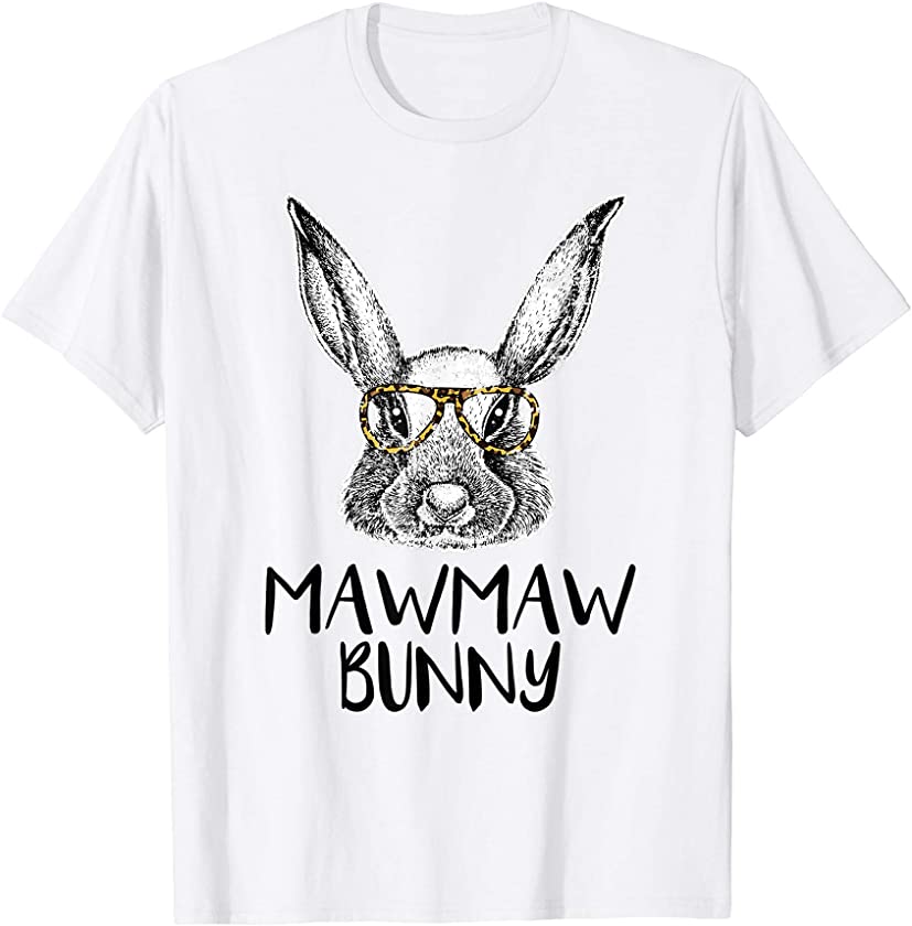 Mawmaw Bunny Funny Matching Easter Bunny Egg Hunting T-Shirt