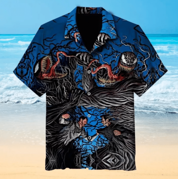 Venom For Man And Woman Print Short Sleeve Hawaiian Shirt G95