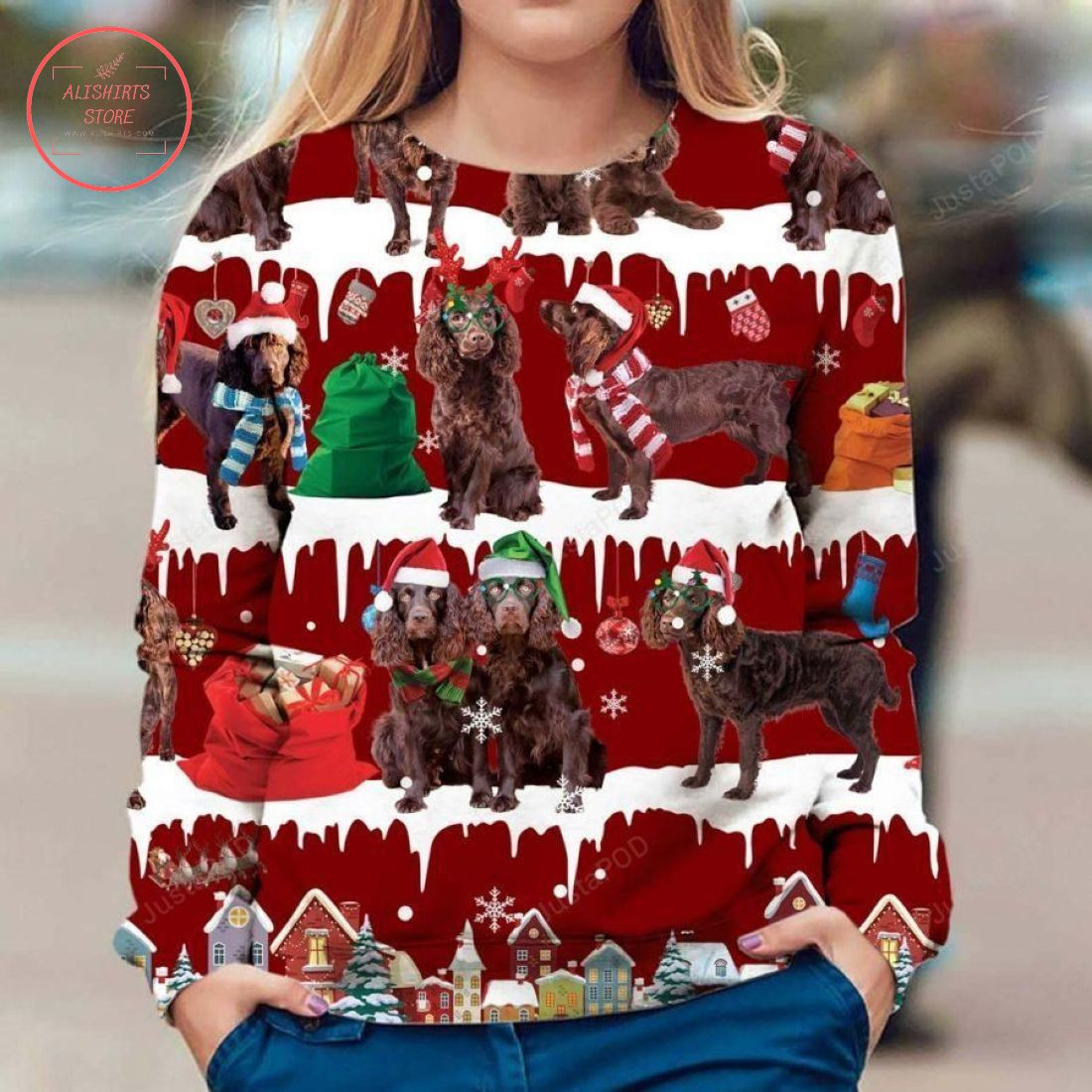 Boykin Spaniel Dog Ugly Christmas Sweater