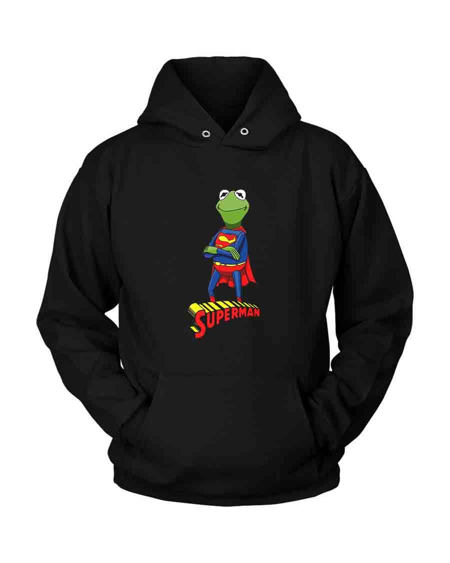 The Muppets As Justice League Superman Superfrog Unisex Hoodie