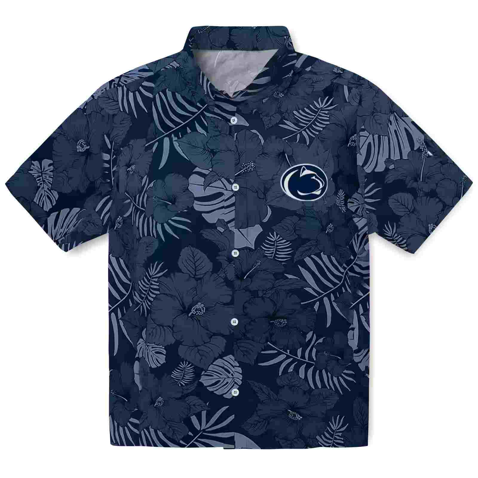 Penn State Nittany Lions Jungle Vibes Blue Hawaiian Shirt