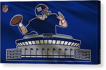 New York Giants Uniform Joe Hamilton Canvas Print