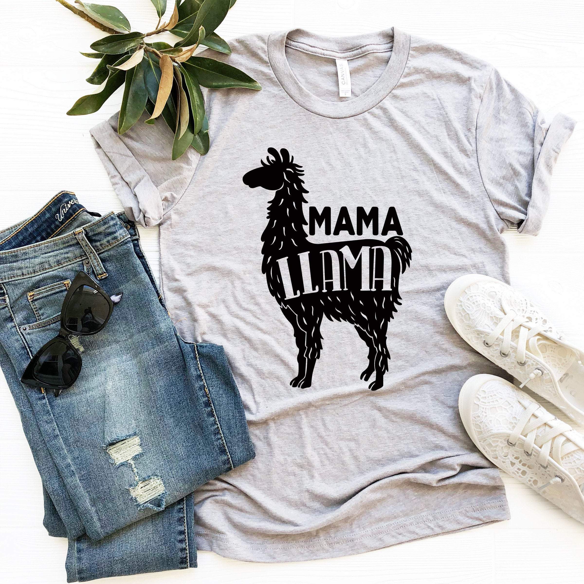 Mama Llama Shirt, Cute Llama Shirt, Funny Llama Shirt, Funny Graphic Tees For Women, Cute Farm Shirt, Cute Shirts, Gifts For Her, Mom Shirt