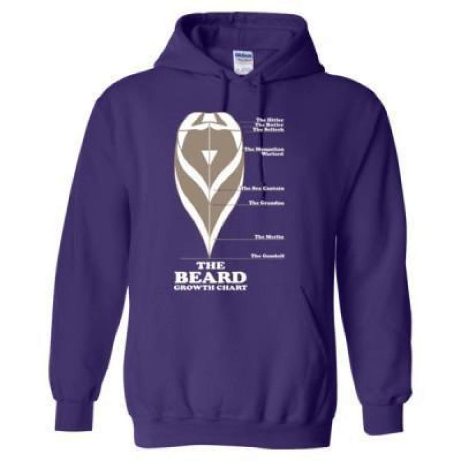 AGR The Beard Growth Chart – Heavy Blend™ Hooded Sweatshirt