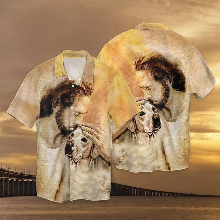 Christian Jesus Love Labrador Dog Hawaii Shirt For Men Women Adult Ha69458