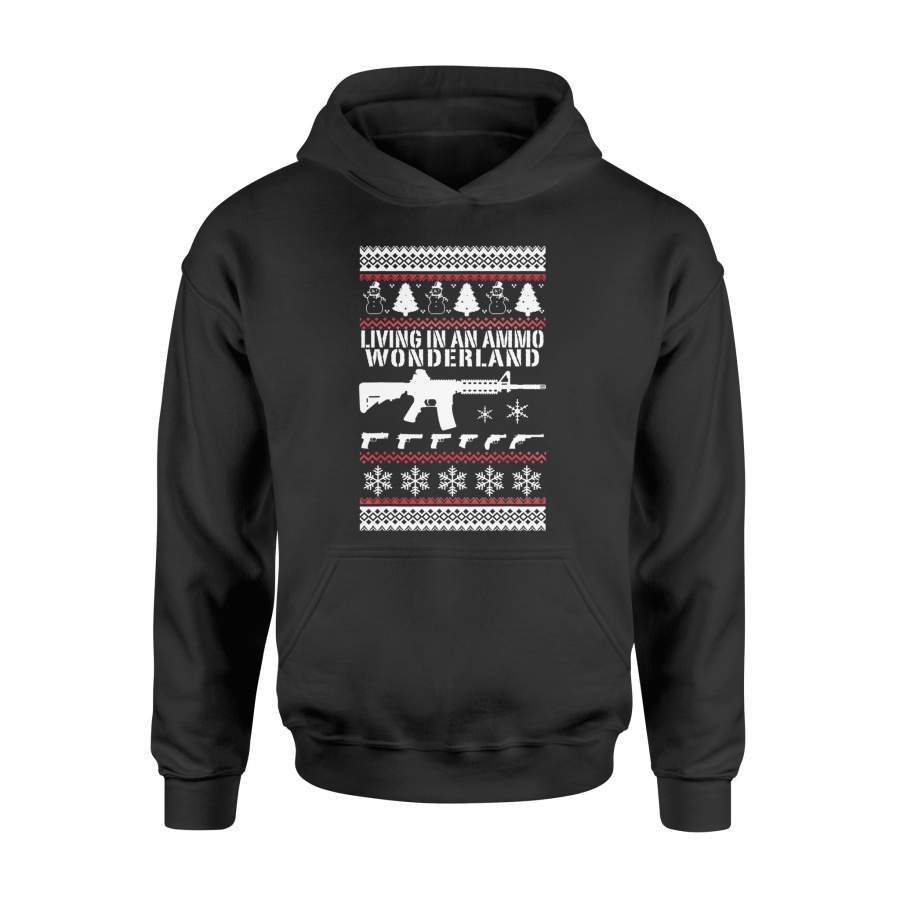 AR15 Ugly Christmas Sweater Style T Shirt Xmas 2nd Amendment – Standard Hoodie