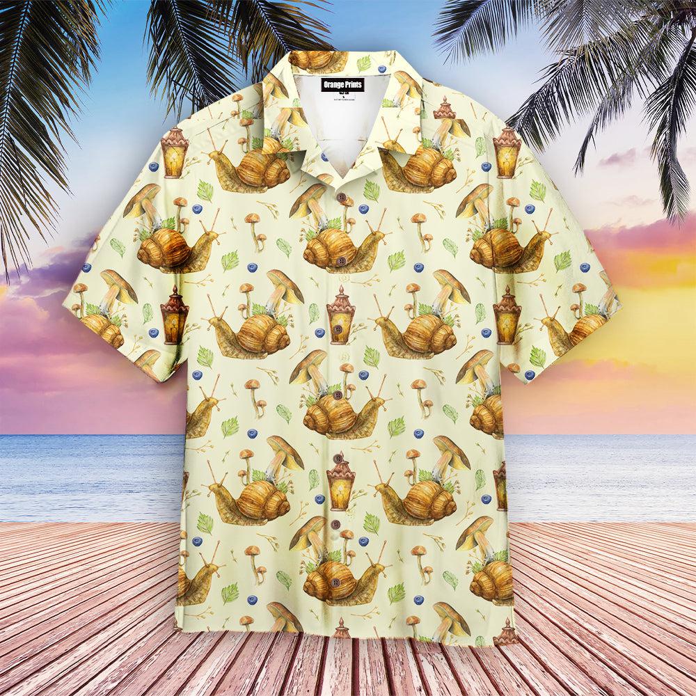 Watercolor Fairytale Snail Hawaii Shirt For Men Women Ha74133