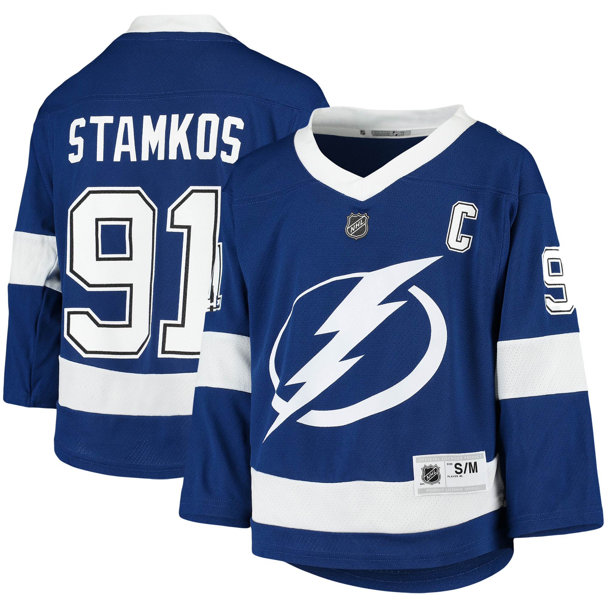 Steven Stamkos Tampa Bay Lightning Youth Home Replica Player Jersey – Blue