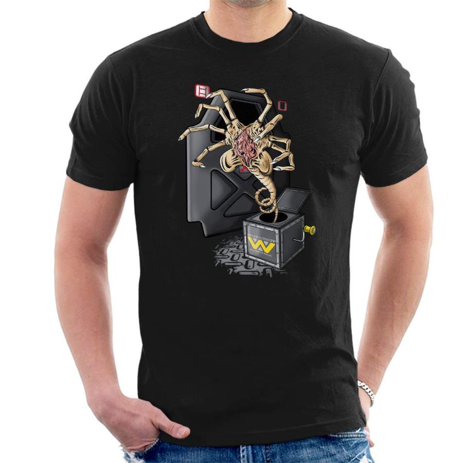 Alien Facehugger In The Box Men’s T-Shirt