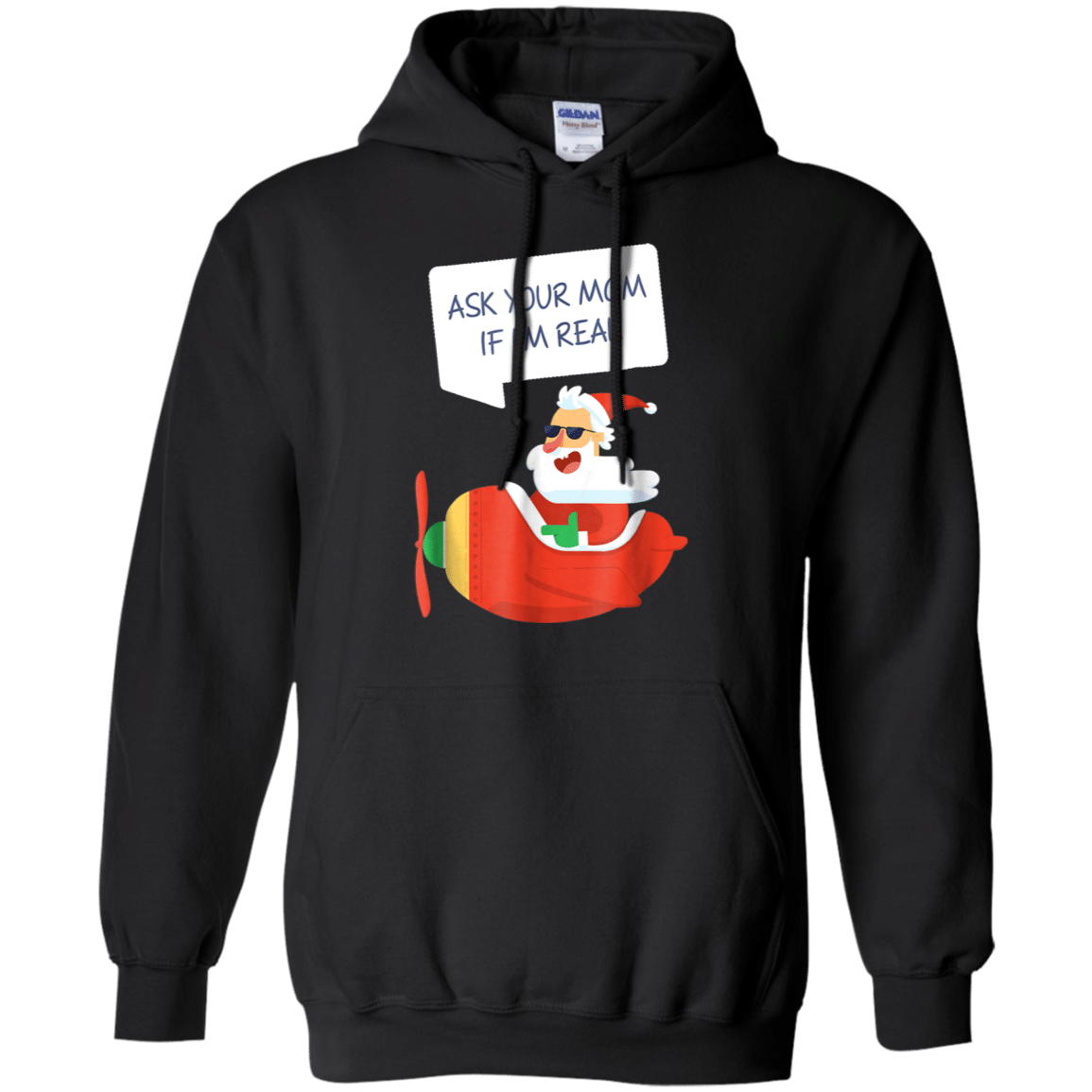 Check Out This Awesome Ask Your Mom If I Am Real Santa Cute Christmas Hoodie T-Shirt