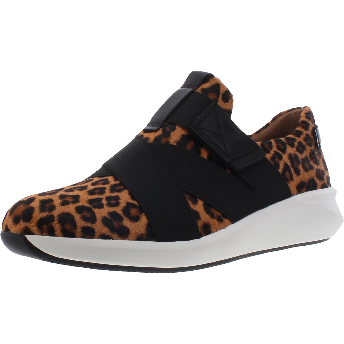 Un Rio Strap Womens Leather Animal Print Fashion Sneakers