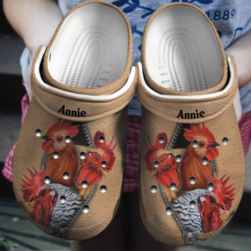 Chicken From Zipper Bag Personalized Shoes clogs Gifts For Men Women