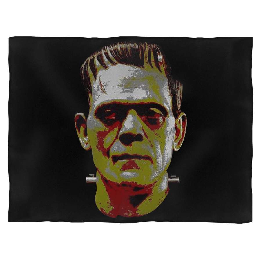 Frankenstein Face Horror Movie Halloween Zombie 1 Blanket