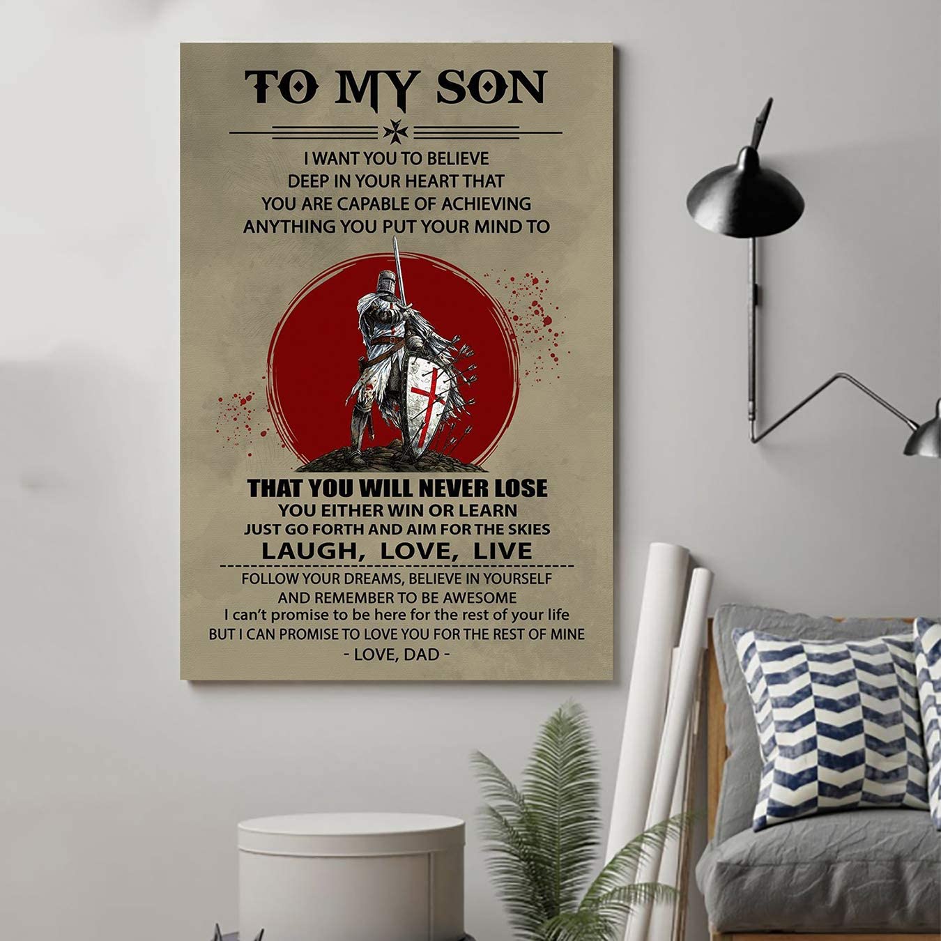 Knight Templar Poster – Dad to Son – Laugh Love Live