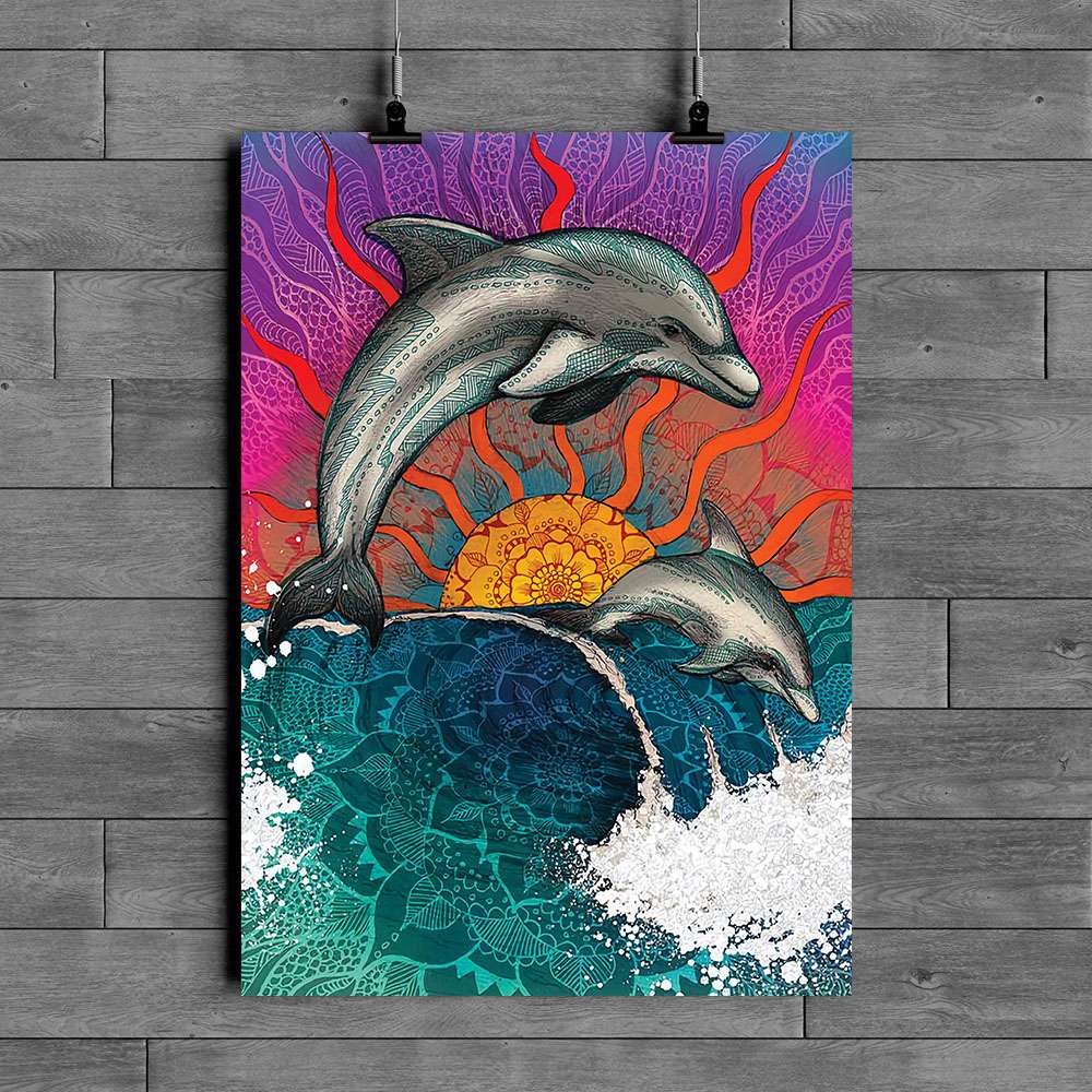 Dolphin Poster Dc220230Pt