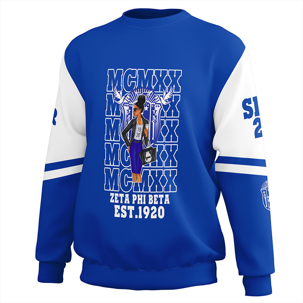 Wonder Print Shop Sweatshirt – Personalized Zeta Phi Beta Mcm Style Sweatshirt