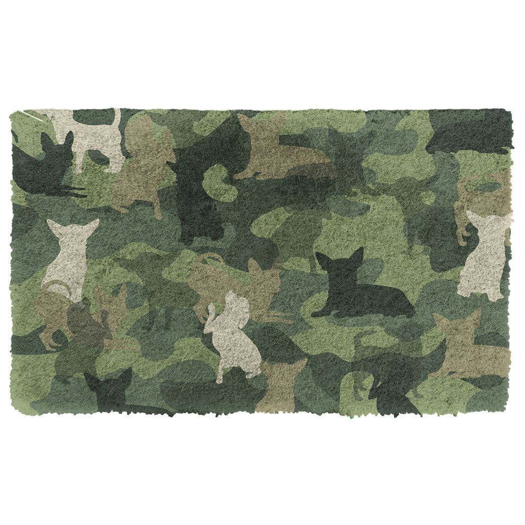 Gearhumans 3D Chihuahua Camo Doormat