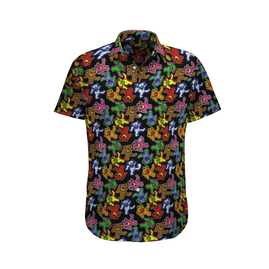 Hawaii Aloha Shirt Made In Teddy Bear Hippie Ha107897