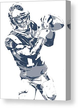 Brandin Cooks New England Patriots Pixel Art 3 Joe Hamilton Canvas Print