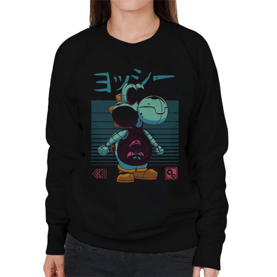 Super Mario Yoshi Bot Women’s Sweatshirt