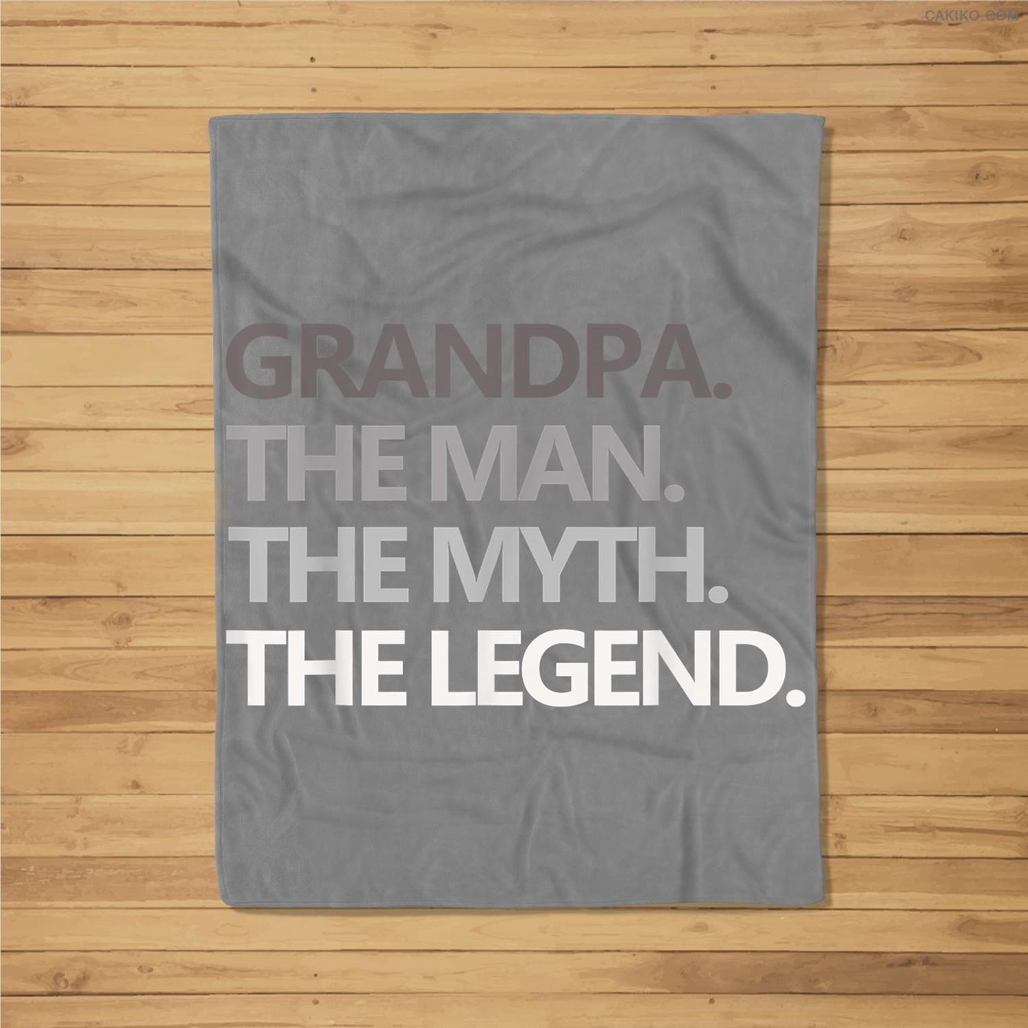 Mens Grandpa The Man The Myth The Legend Father’S Day Men Fleece Blanket