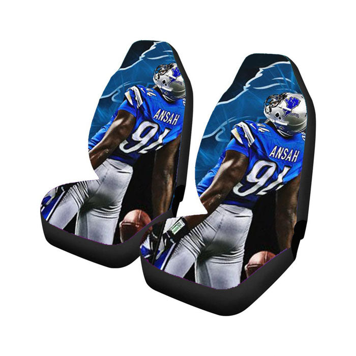 Ziggy Ansah Detroit Lions Car Seat Covers