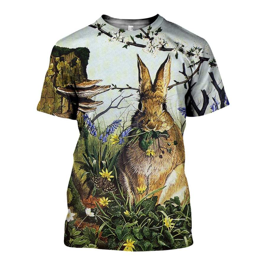 3D All Over Printed Rabbit Art Shirts and Shorts