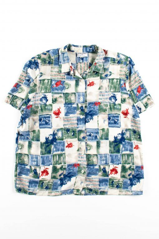 Floral Blue High Quality Hawaii Shirt Ha102071