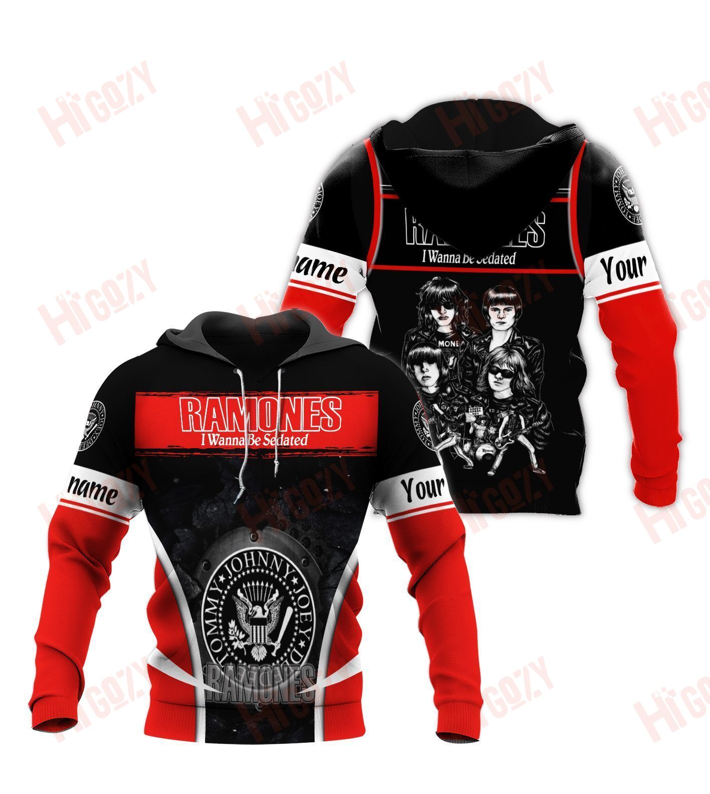Ramones 3D All Over Printed Clothes -V892