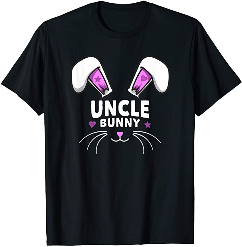 Mens Easter Family Matching Uncle Bunny Cute Rabbit Easter Day T-Shirt