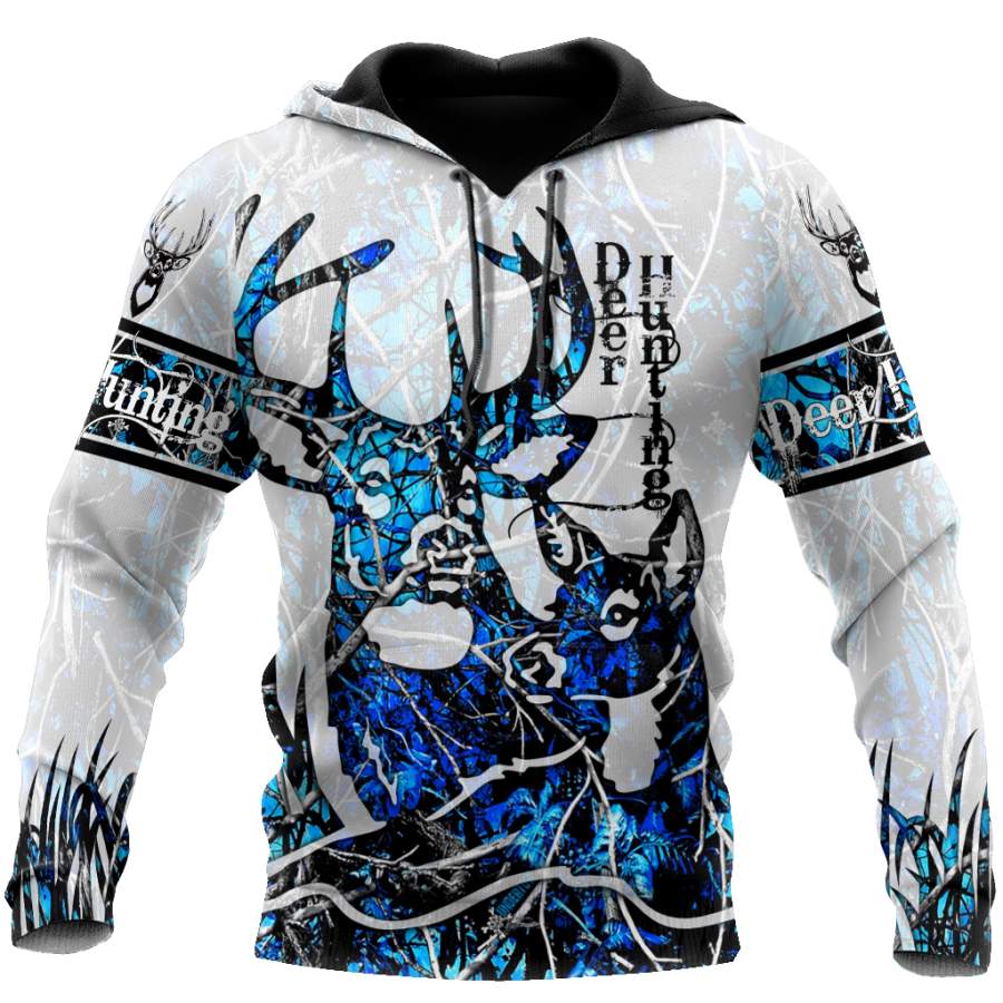 3D All Over Print Deer Hunting Hoodie TN070801