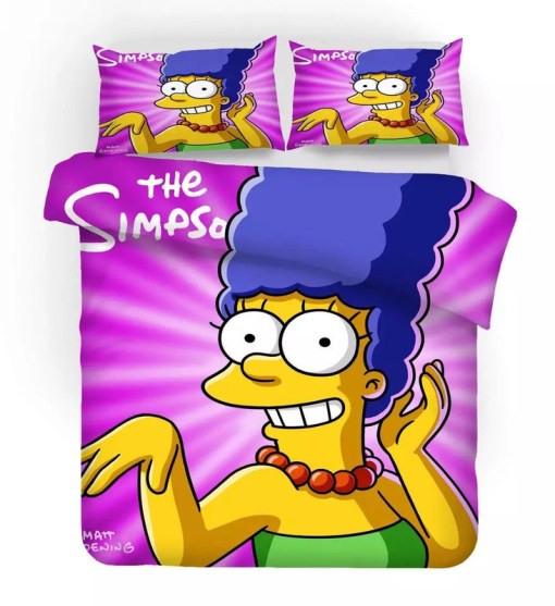 Anime The Simpsons Homer J Simpson 15 Duvet Cover Pillowcase Home Decor 3D Bedding Set