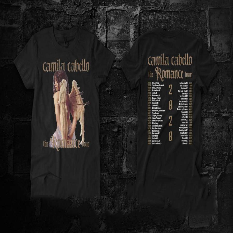 Camila Cabello Shirt The Romance Tour Dates 2020 Music Concert T-Shirt