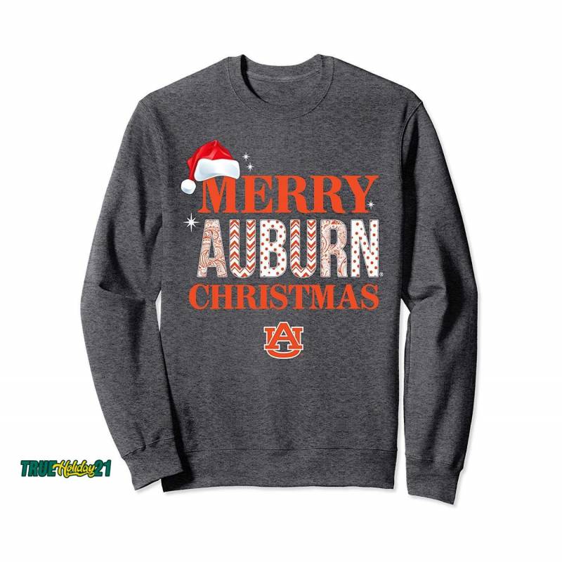 Auburn Tigers Merry Team Name Christmas Sweatshirt – Apparel