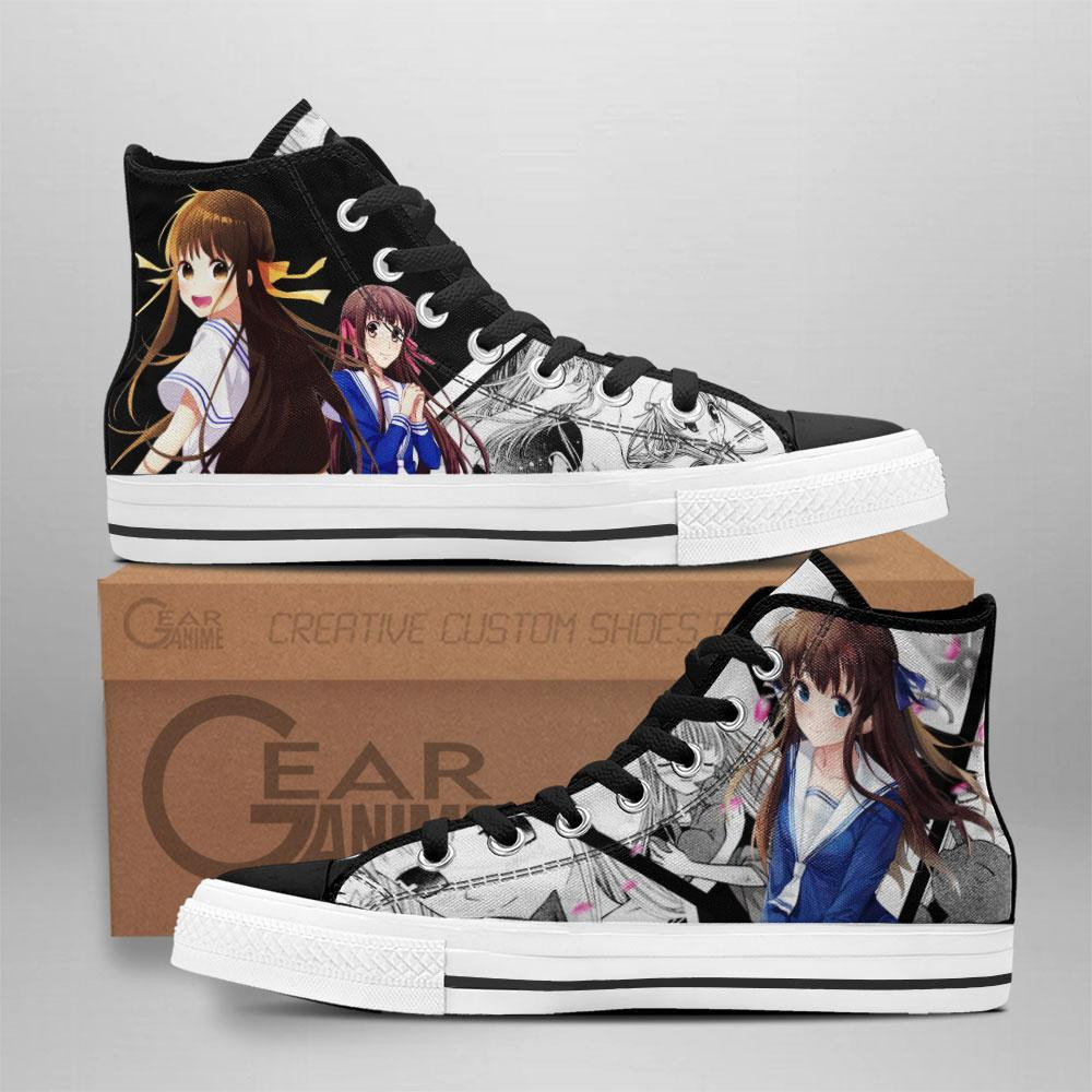 Tohru Honda High Top Shoes Custom Manga Anime Fruits Basket Sneakers