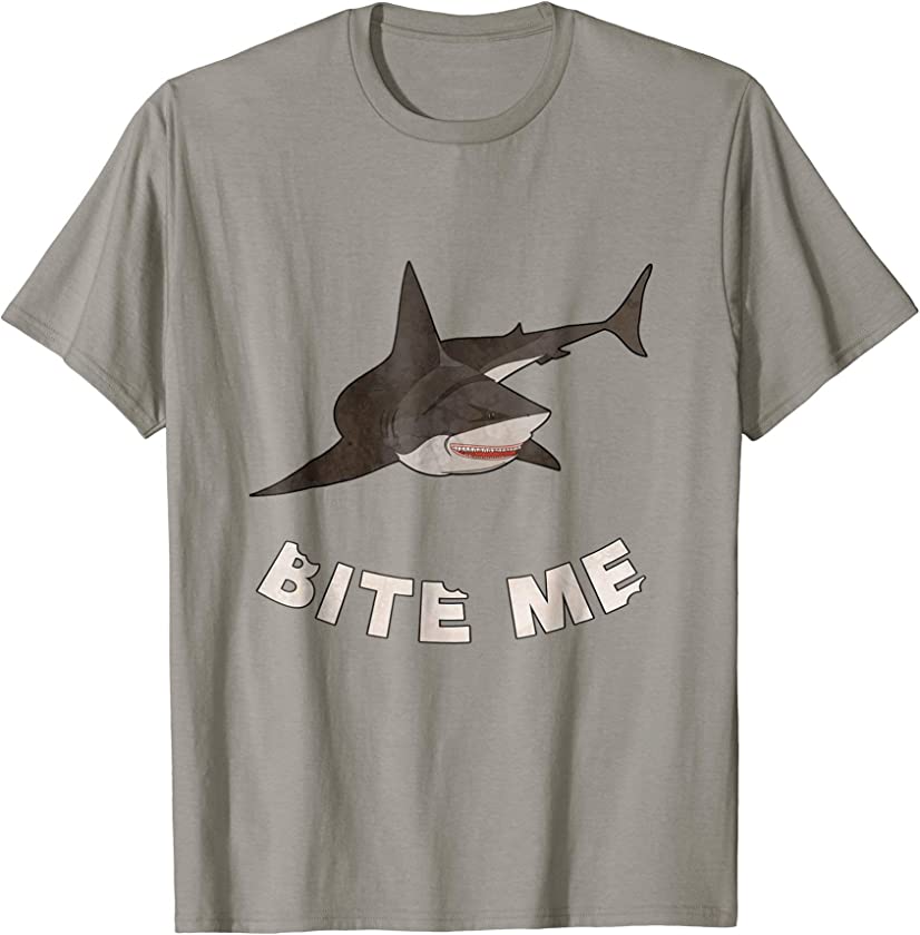 Shark Bite Me, Fun Fish Lover, Sports Gift T Shirt, Lt