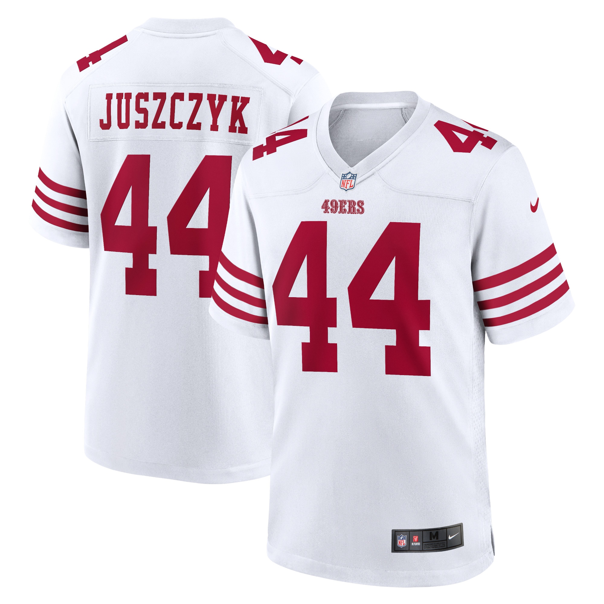 Men’s San Francisco 49ers Kyle Juszczyk White Player Game Jersey