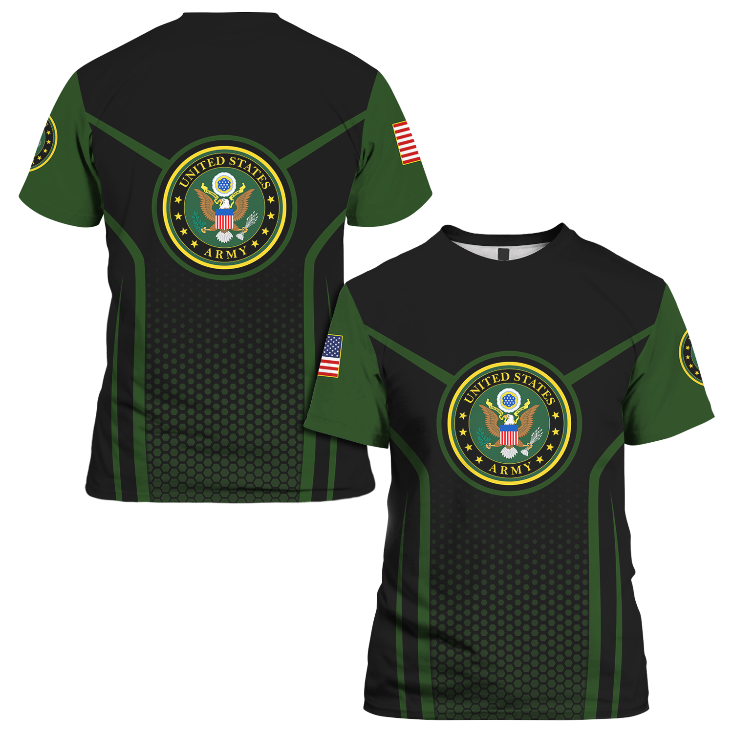 Us Armed Forces Logo 3D All Over Prints Tshirt
