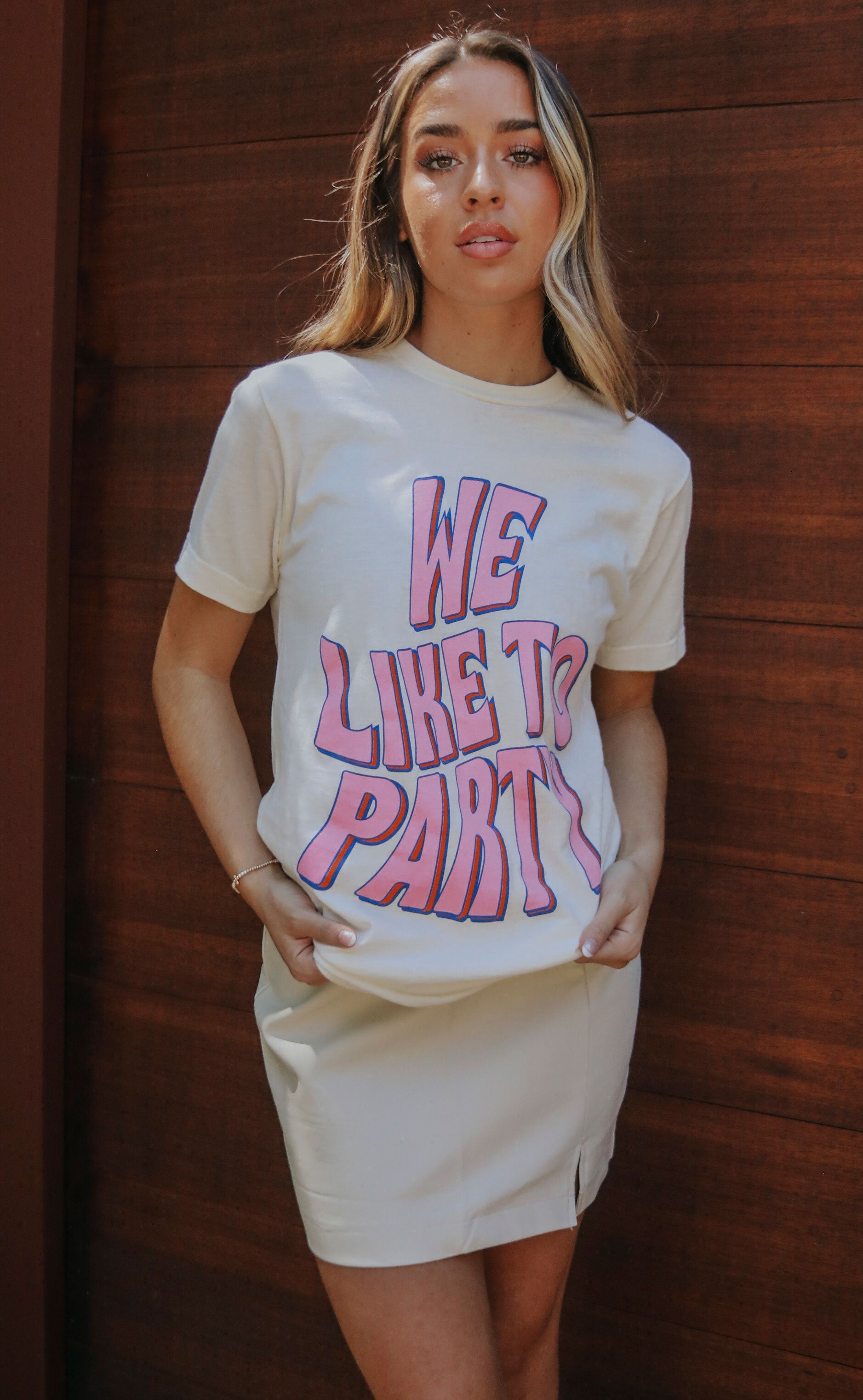 Friday + Saturday: We Like To Party T Shirt