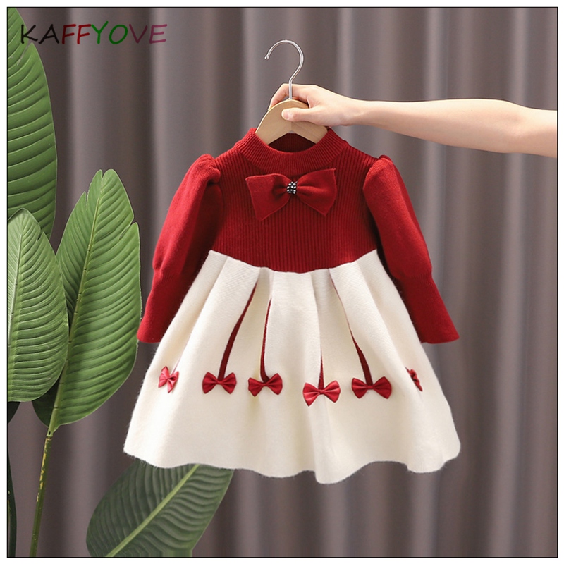 Sweater Children Full Sleeve Princess Dresses Warm Autumn Winter 2022 Party Birthday Clothes Kids Girls Vestidos 2022 Coats alx