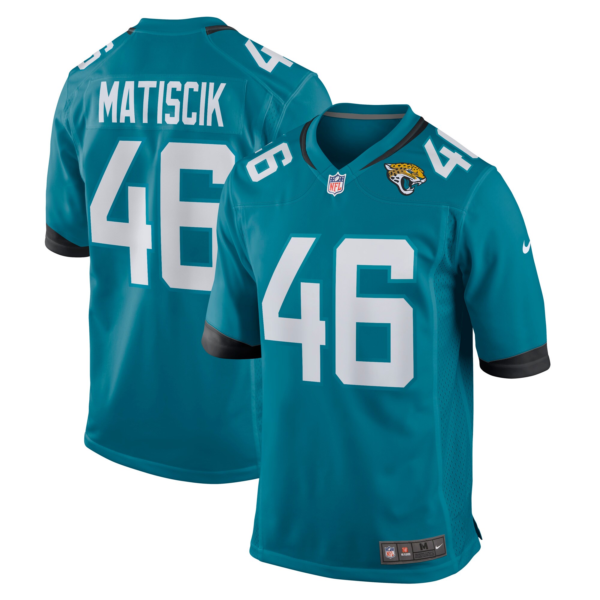 Ross Matiscik Jacksonville Jaguars Game Jersey – Teal