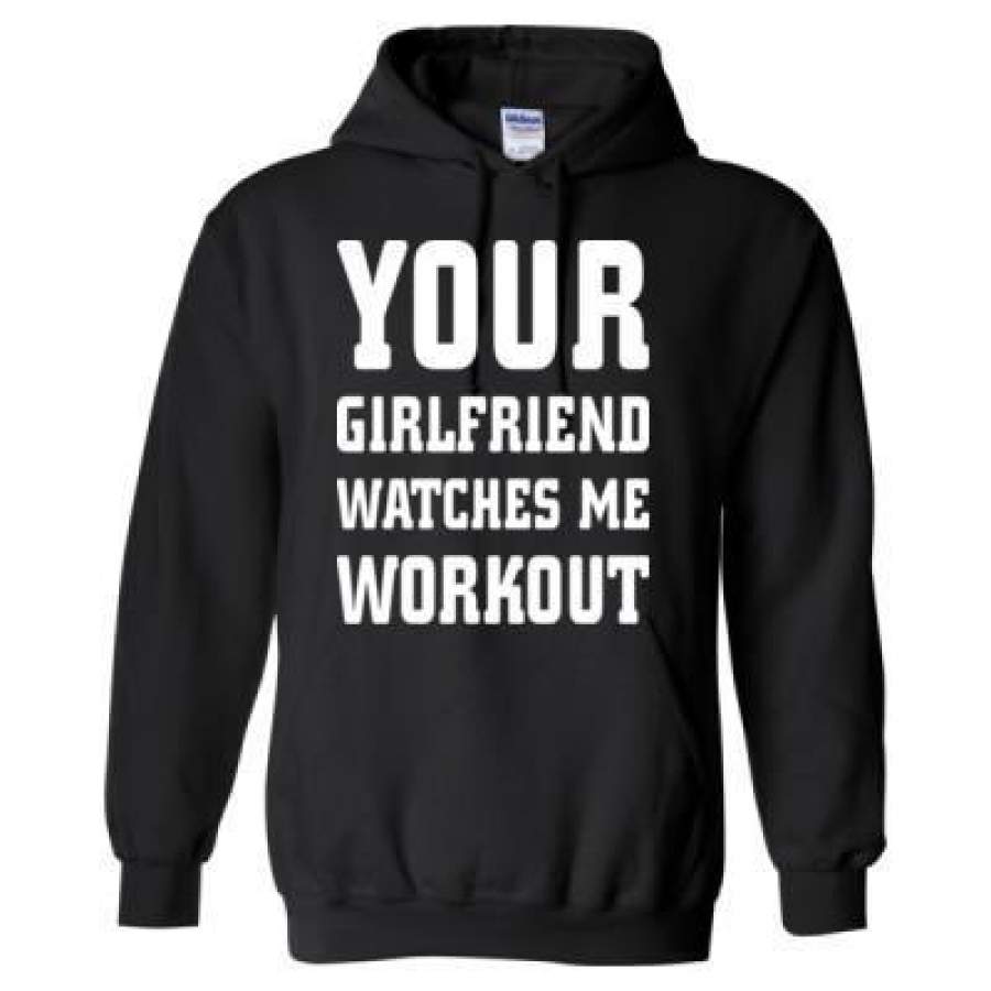 AGR Your Girlfriend Watches Me Workout – Heavy Blend™ Hooded Sweatshirt