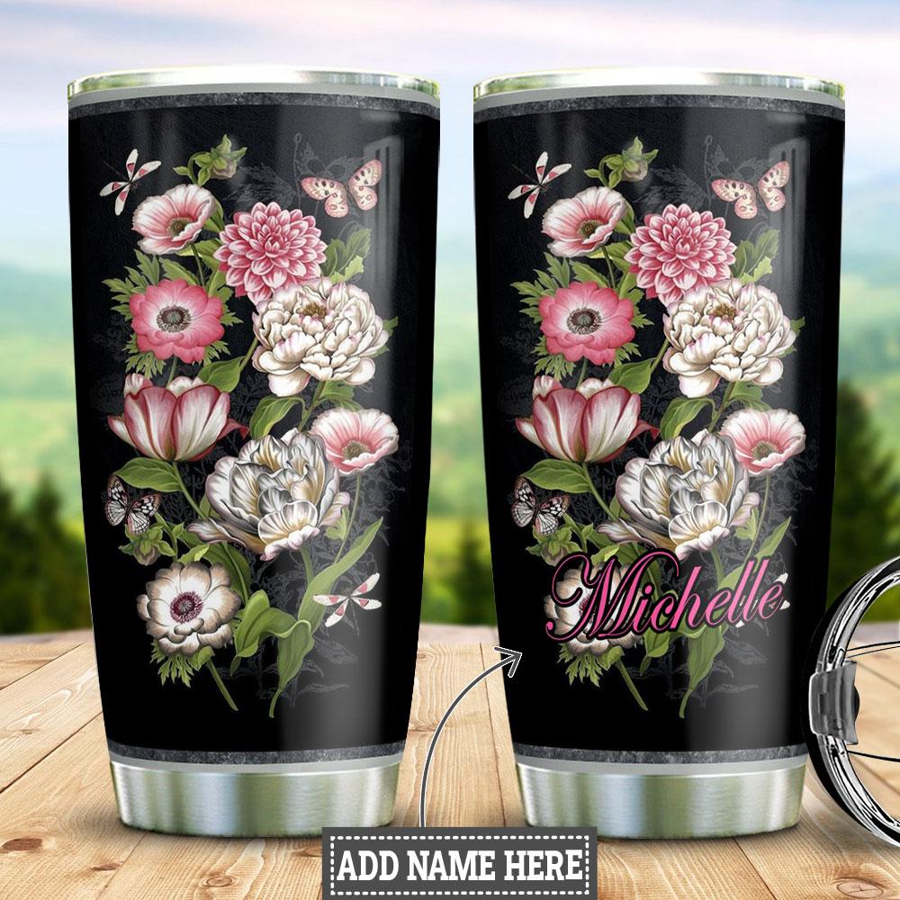 Vintage Butterfly Spring Personalized HTQ0611012 Stainless Steel Tumbler