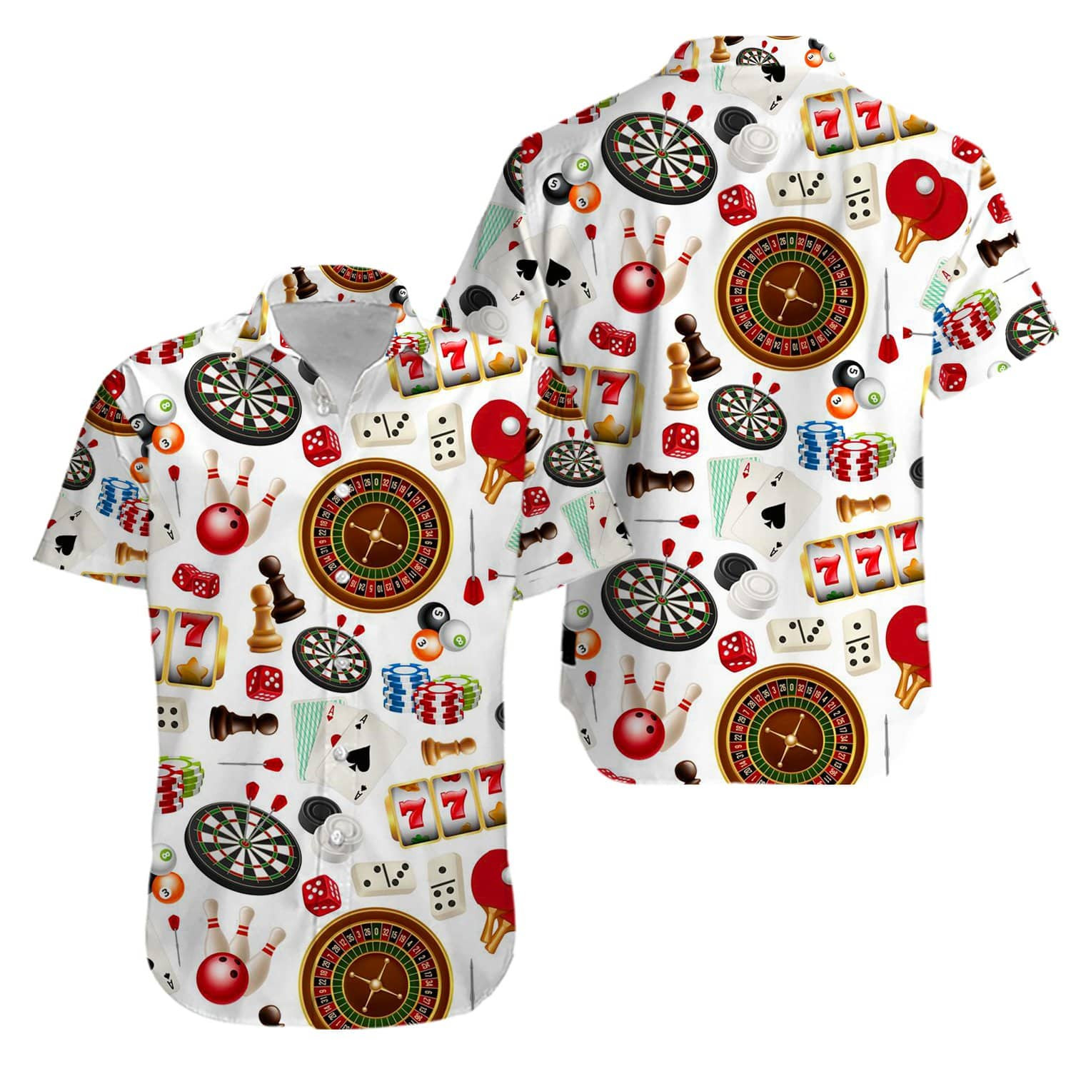 Darts Billiards Bowling Cards Game Hawaii Shirts Kv Ha14474