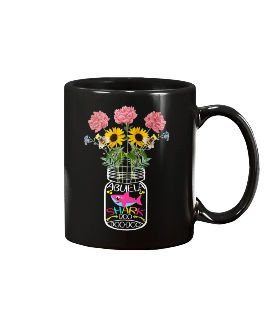 Abuela Shark Doo Doo Mothers Day Gift For Wife Her Black Mugs