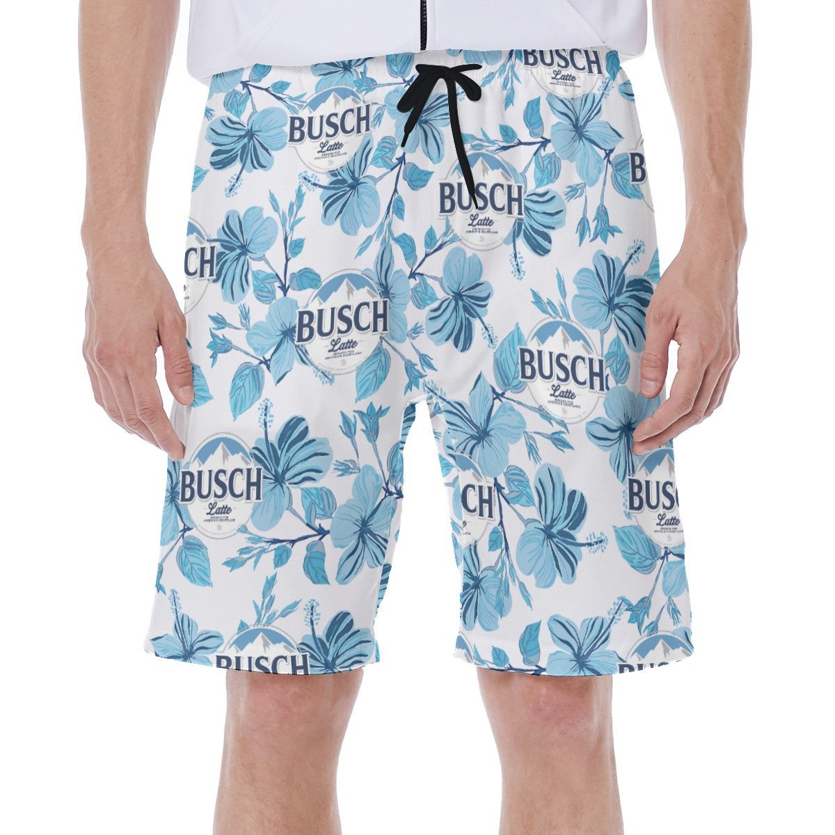 Busch Latte Light Blue Hawaii Shorts Summer Men Ha61053