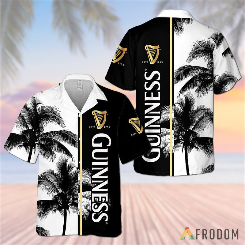 Guinness Beer Tropical Coconut Trees Hawaii Shirt Ha50900