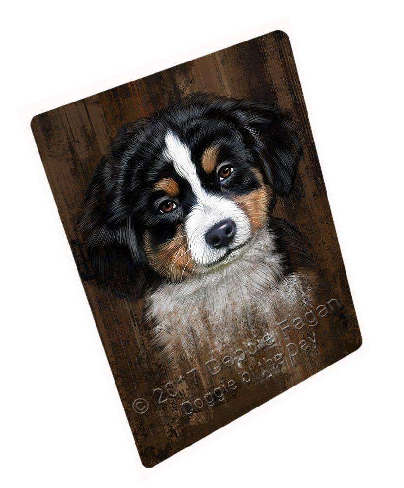 Rustic Bernese Mountain Puppy Blanket Blnkt49863