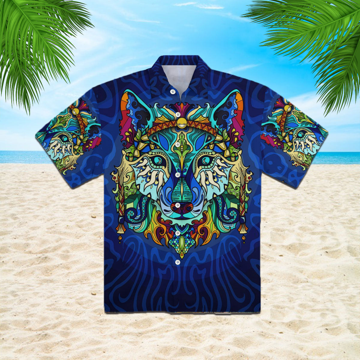 Boho Wolf Hippie Hawaii Shirt For Men And Women Adult Ha29104