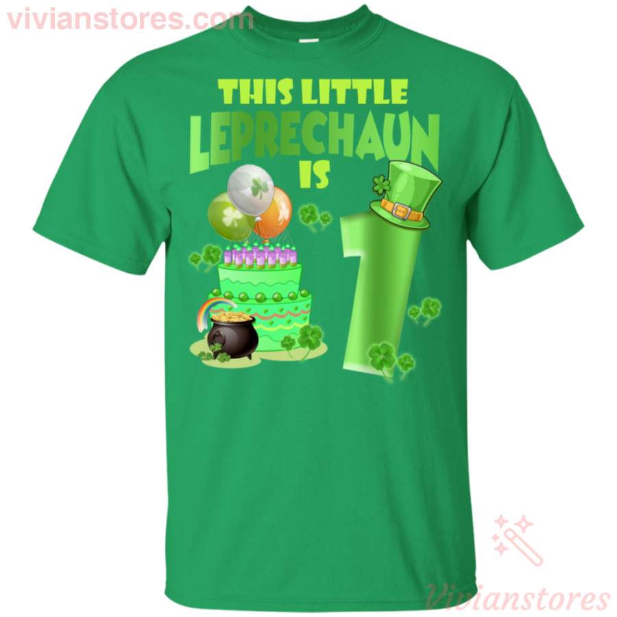 This Leprechaun Is 1 Year Old St Patricks Day Kid T-Shirt LT12